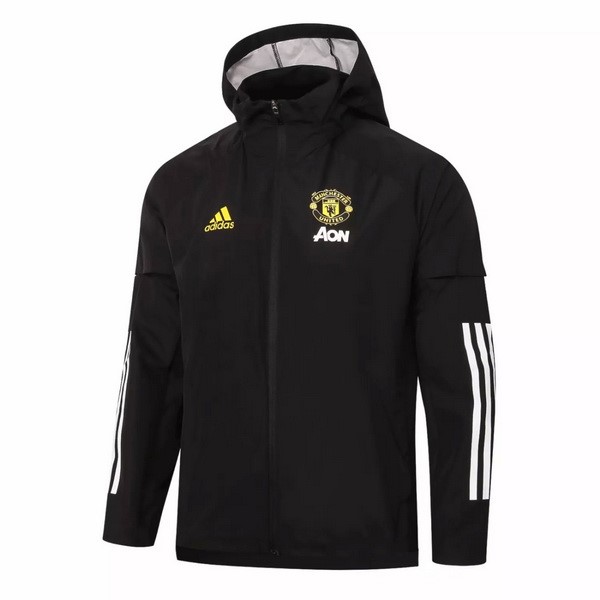 Windjacke Manchester United 2020-21 Schwarz Gelb Fussballtrikots Günstig